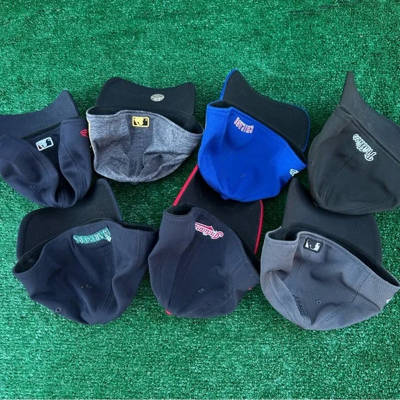 MLB New Era Hat Lot 39FiftyStretch Fit Baseball Caps 7 Different